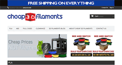 Desktop Screenshot of cheap3dfilaments.com